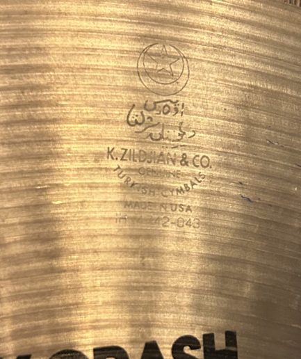 14” Zildjian K Dark Crash Thin 1998