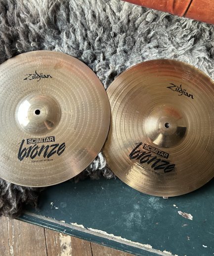 14” Zildjian Scimitar Bronze Hi-Hat Pair Pre-serial (late 1980s–1990s)