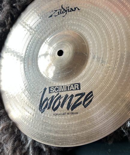 14” Zildjian Scimitar Bronze Hi-Hat Pair Pre-serial (late 1980s–1990s)