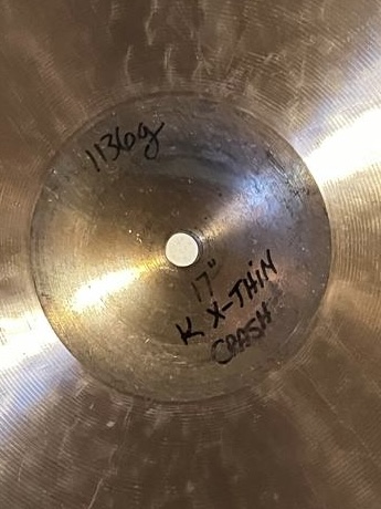 17” Zildjian K X-Thin Crash [2017] Sound Lab Prototype 1130g
