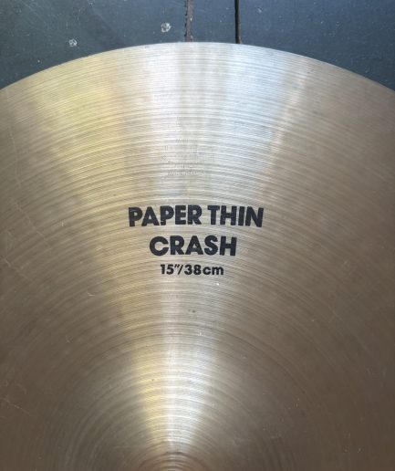 15” Zildjian A Paper Thin Crash [1982–1987] CO-stamp