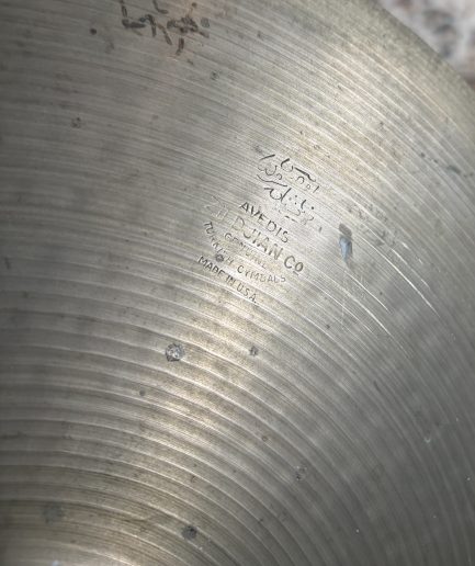 15” A Zildjian New Beat Bottom [60s] 1417g