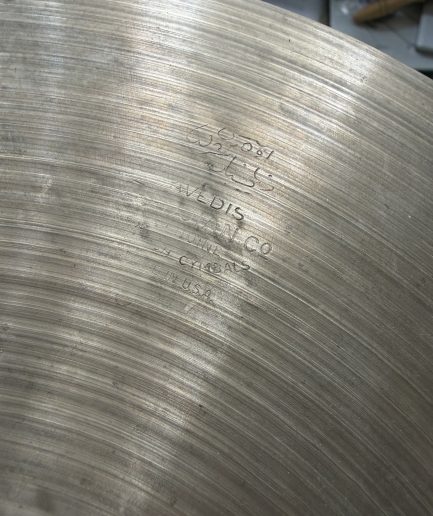 13” A Zildjian Thin Ride / Hi Hat Top Small Stamp [ca. 1957–1959] 690g