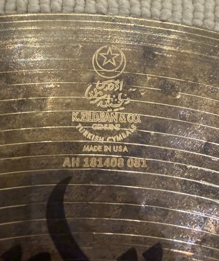 17” Zildjian Sound Lab Prototype Special Dry Projection Crash [2018] 1160g
