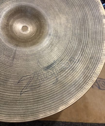 15” A Zildjian Hi-Hat Bottom Hollow Logo [1978–1982] 1402g