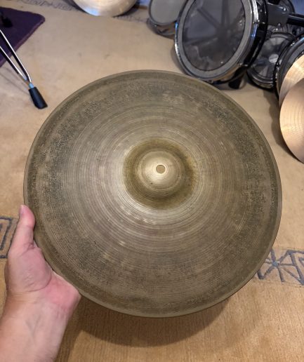 15” A Zildjian Hi-Hat Bottom Hollow Logo [1978–1982] 1402g