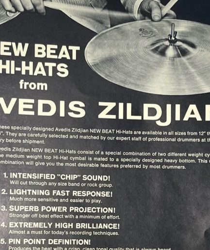 15” A Zildjian New Beat Bottom [60s] 1417g