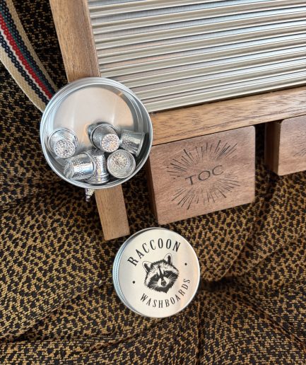 NEW Raccoon portable washboard w/ 8” A Zildjian Splash [1999]
