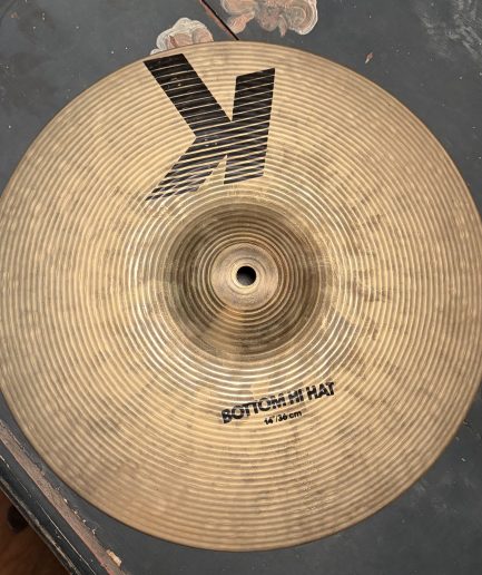 14” Zildjian K Bottom Hi-Hat IAK [1988–1993] 1295g