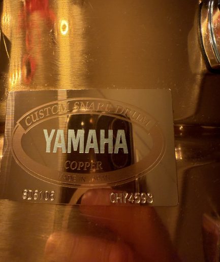 14” × 6.5” Yamaha SD-6106 Seamless Copper Snare [1990s]
