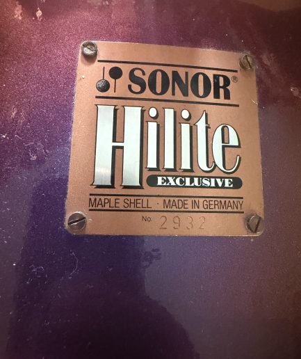 Sonor Hilite Exclusive Iridescent Purple [1993] 13/14/16/22