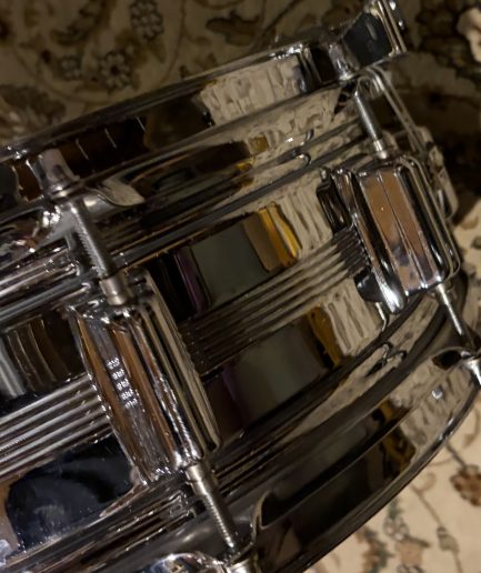 14” × 5” Rogers Dynasonic Chrome over Brass Snare [1970s]