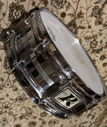 14” × 5” Rogers Dynasonic Chrome over Brass Snare [1970s]